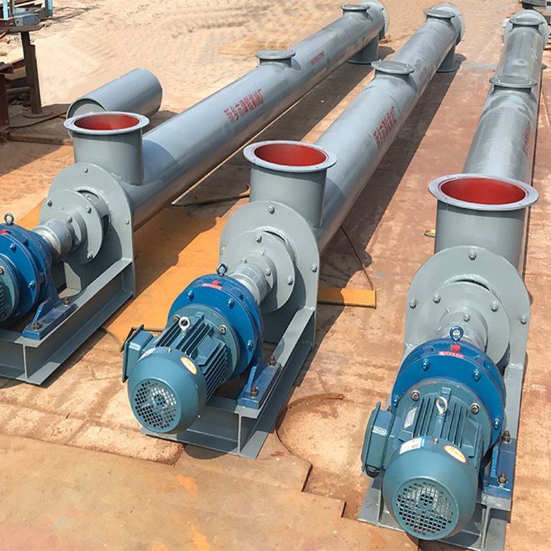 Continuous Inclined Sawdust Pipe Screw Conveyor