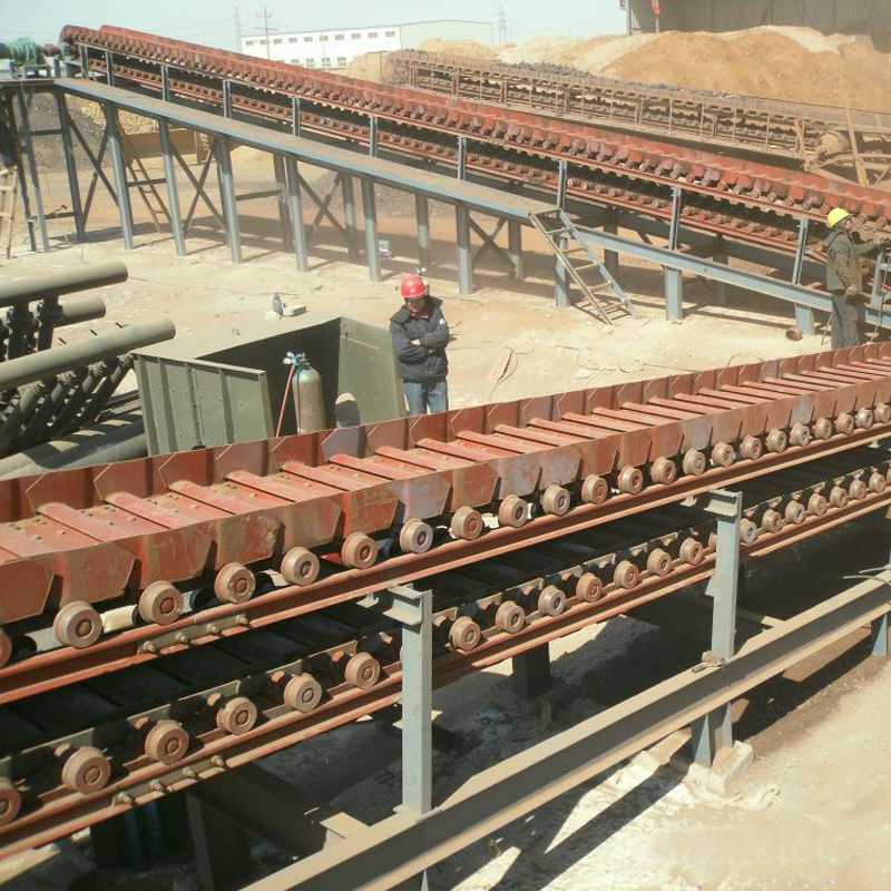 High Output Limestone Plate Link Chain Apron Conveyor