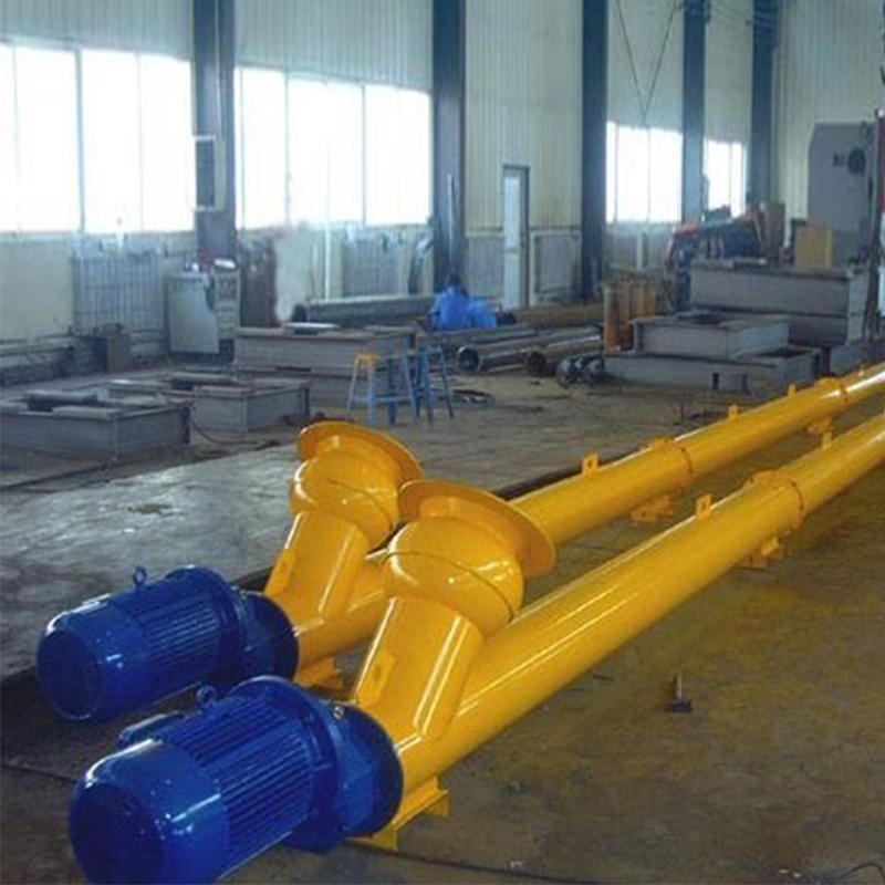 Food Waste Flexible Tube Screw Conveyor