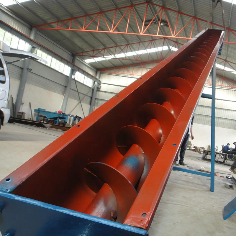 Stainless Steel Fertilizer U Shape Spiral Conveyor