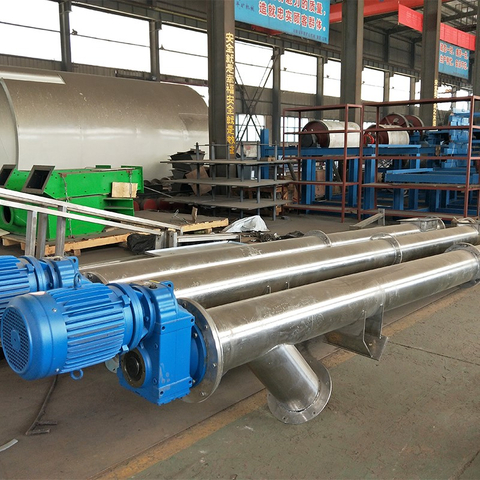 Food Waste Flexible Tube Screw Conveyor