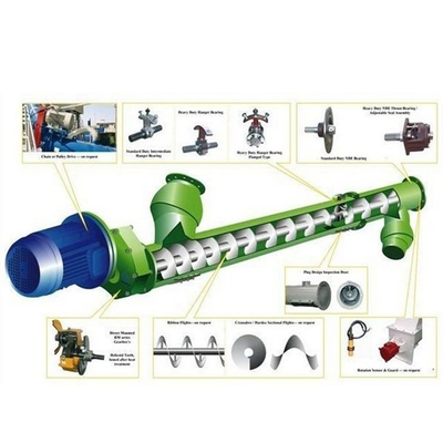 Pipe Cement Screw Conveyor Feeder Spare Part